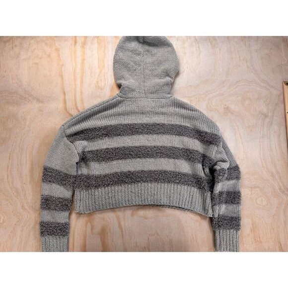 Cupcakes and Cashmere Sweater Women’s Small Crop Green Striped Cropped Y2K 90s - Picture 13 of 16